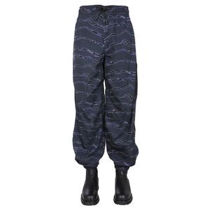 MARCELO BURLON Men's Printed Cargo Pants Men BLUE